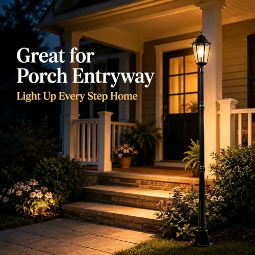84" Outdoor Lamp Post Light