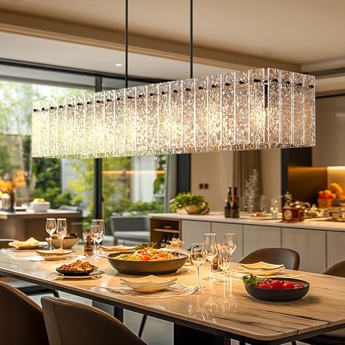 Modern Black Rectangle Chandelier