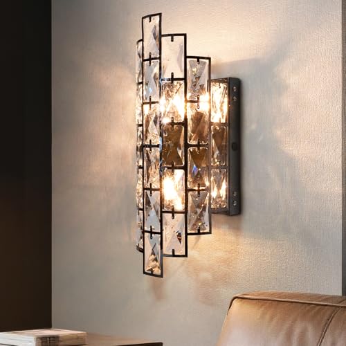 K9 Crystal Wall Sconce with Touch Switch for Bedroom