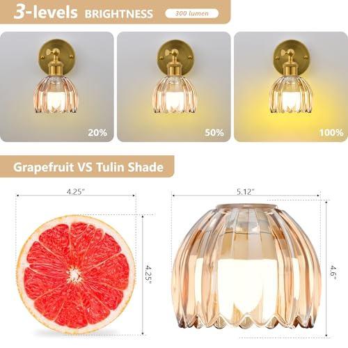Vintage Battery Operated Wall Sconce (2 Count)