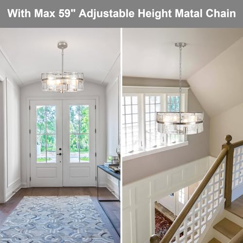 Modern Drum Chandeliers for Dining Room