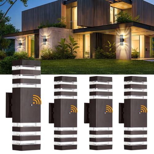 4 Pack Dusk to Dawn Outdoor Light Fixture (4 Count)