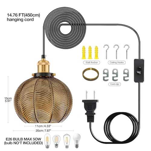 Modern Plug in Hanging Light