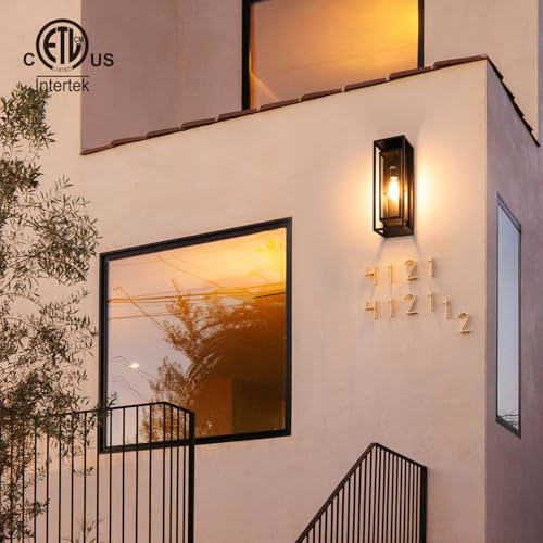 18" Dusk to Dawn Outdoor Wall Sconce (2 Count)