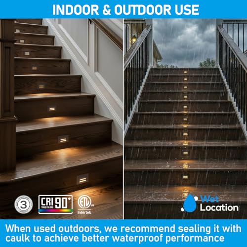 3 Pack 5CCT 120V LED Step Lights (3 Count)