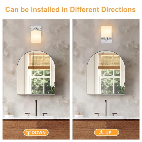 Modern Bathroom Light Fixtures Over Mirror