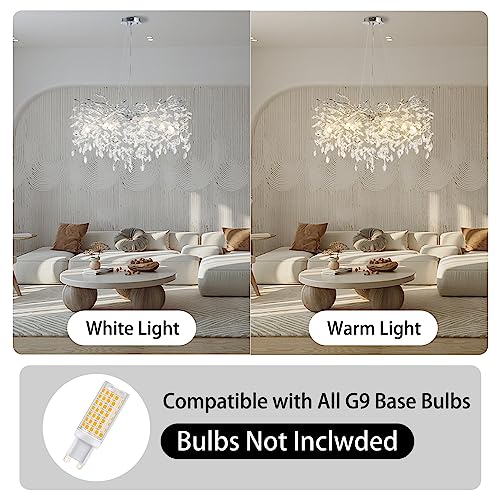 30" Modern Crystal Chandelier