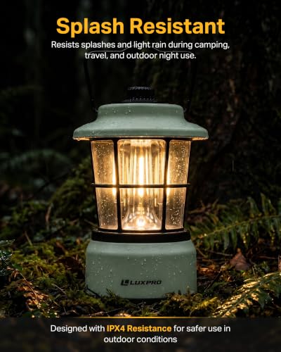 Rechargeable Retro Lantern LED Camping Lantern (2 Count)
