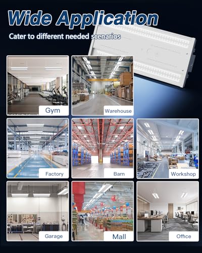 Linear High Bay LED Shop Lights (4 Count)