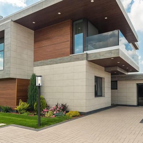 3" x 84" Black Outdoor Light Post