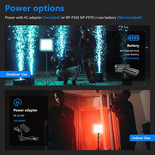 2 Packs 480 RGB Led Light with APP Control (2 Count)