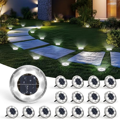 16 Pack Solar Ground Lights Outdoor (16 Count)