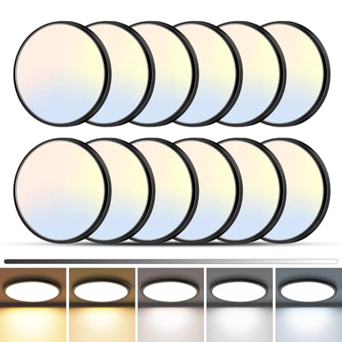 12Pack LED Flush Mount Ceiling Light (12 Count)