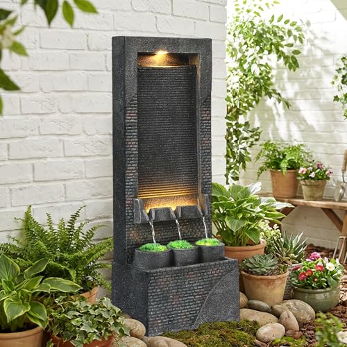 40" H Water Fountains Outdoor