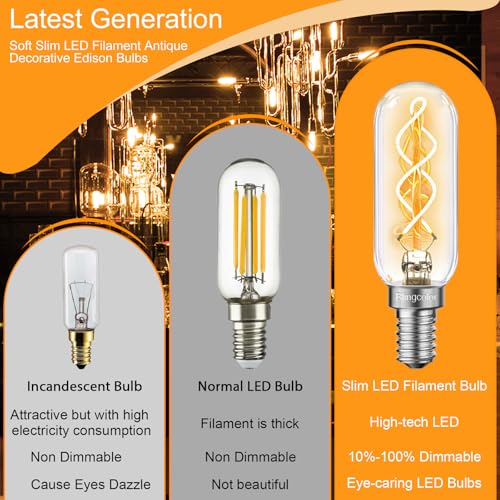 6 Pack Dimmable E12 LED Edison Candelabra Bulbs 40 Watt (6 Count)