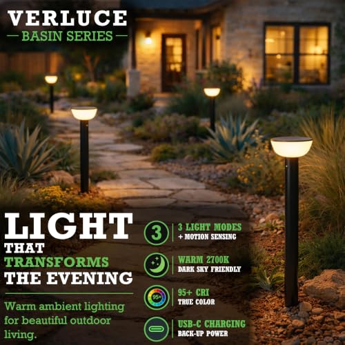 Solar Pathway Lights Outdoor with Motion Sensor (2 Count)