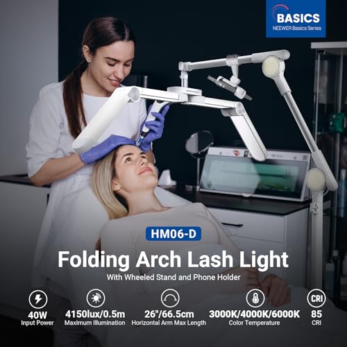 Basics 29" 40W LED Lash Light with Wheeled Stand