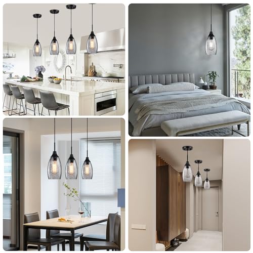 Mini Glass Pendant Light (3 Count)