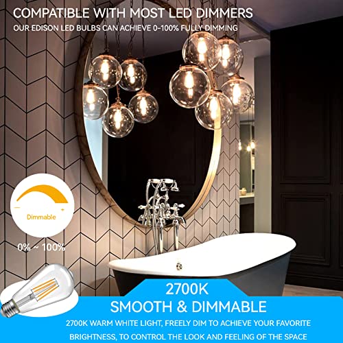 Edison Bulbs E26 LED Bulb 60 Watt Equivalent