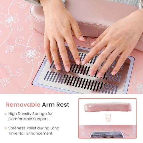 Nail Tech Table Vented Manicure Table w