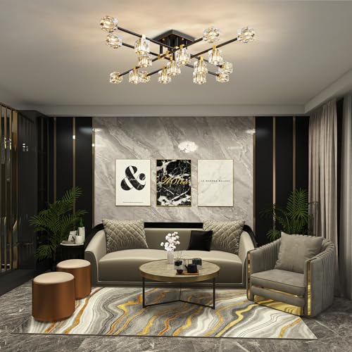 Crystal Sputnik Ceiling Light Fixture