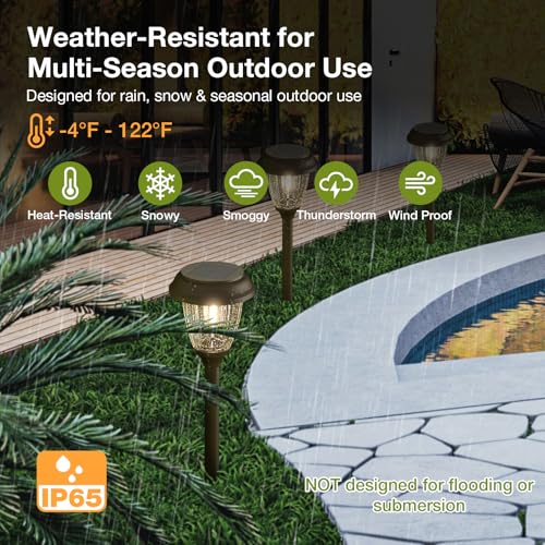 Solar Lights Outdoor 6 PCS (6 Count)