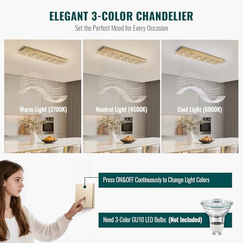 12 Lights Modern Crystal Chandeliers