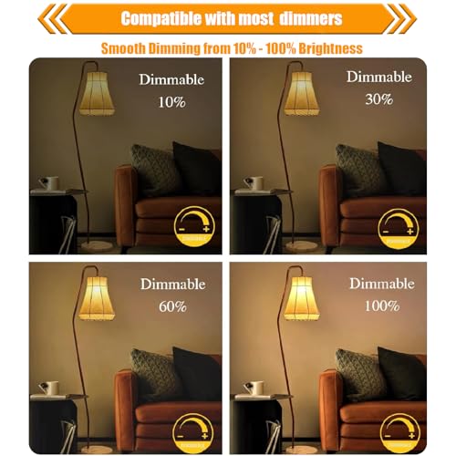 8 Pack Dimmable LED Light Bulbs 40W Equivalent (8 Count)