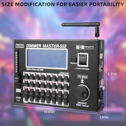 Wireless Mini 512 Channel Stage Lighting Controller