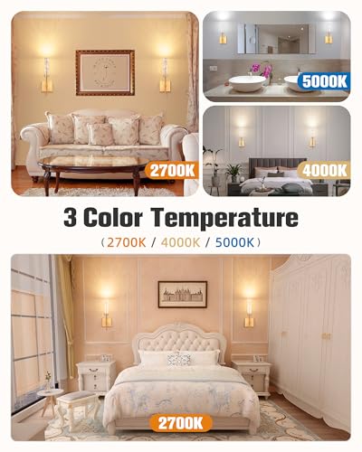 Crystal Inspired Bubble Wireless Wall Sconces (2 Count)