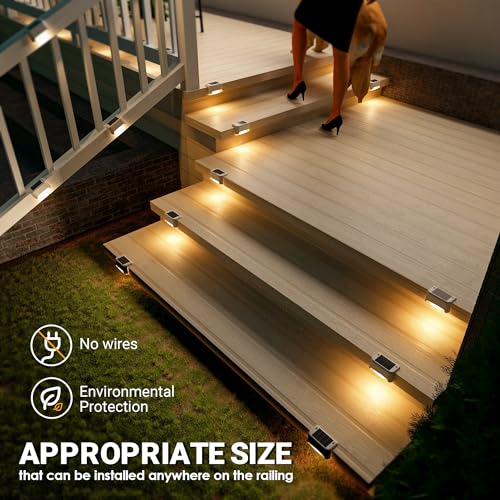 Solar Fence Lights Outdoor 20 Pack (20 Count)