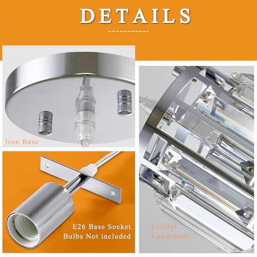Pendant Lights Kitchen Island Modern Chrome Pendant Light Fixtures