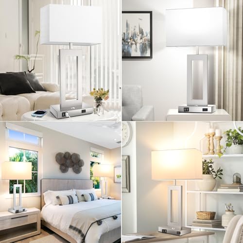 Table Lamps for Bedrooms Set of 2 (2 Count)