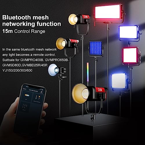GVM 200W LED Video Light with Lantern Softbox
