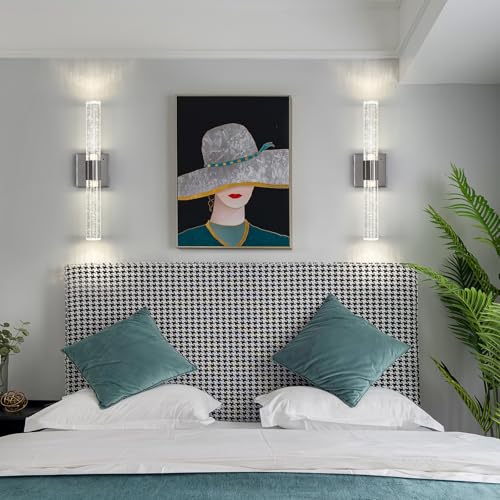 Wireless Wall Sconces Set of Two Battery Operated (2 Count)