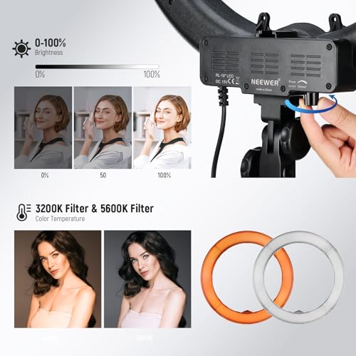 55W 18" 45cm Ring Light Kit [New Version]