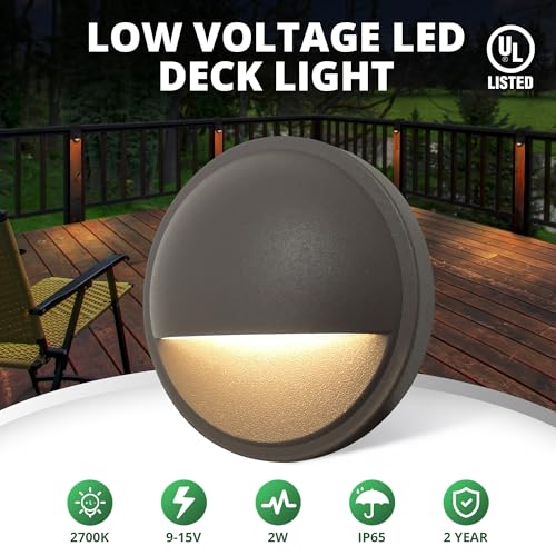 Low Voltage LED Deck Lights (6 Count)
