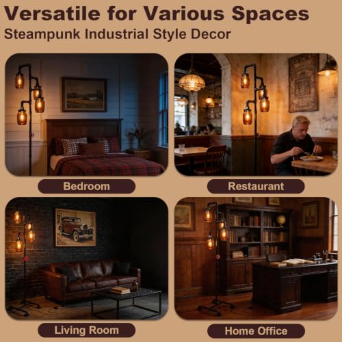 Steampunk Floor Lamp (4 Count)