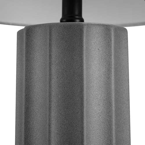 61000061 20" Ribbed Ceramic Table Lamp
