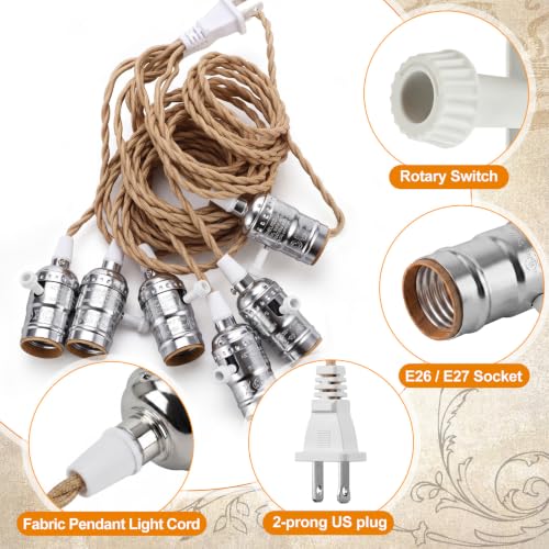 1 Pcs Pendant Light Sockets Cord Kit