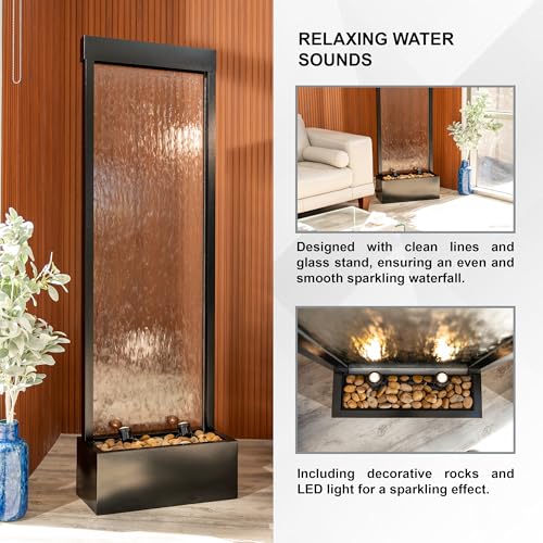 68 in H Freestanding Modern Indoor