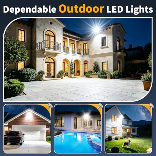 200W LED Flood Light Outdoor (2 Count)