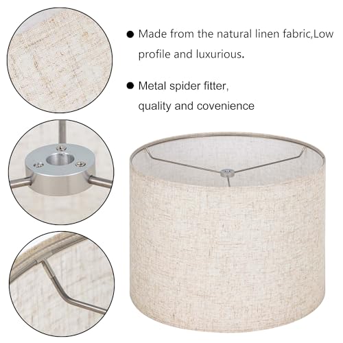 Linen Set of 2 Lampshade Requires Self (2 Count)
