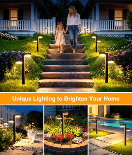 Bright Solar Pathway Lights Outdoor (6 Count)