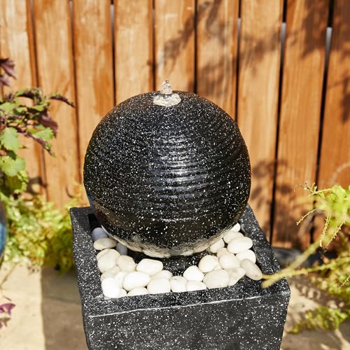 Outdoor Water Fountain with LED Light & Pump