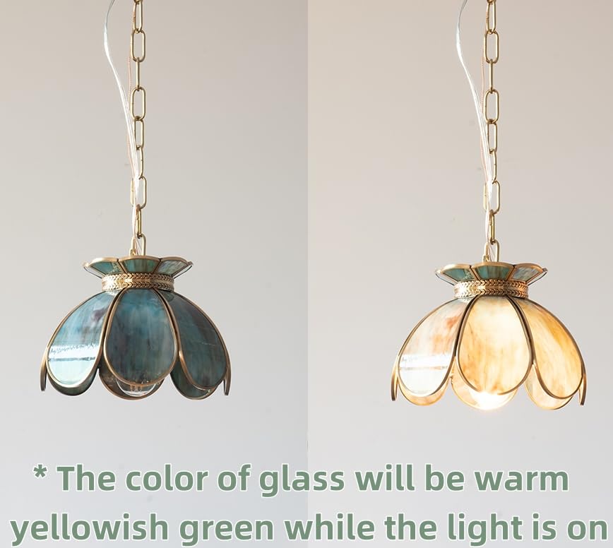 Brass Glass Ceiling Pendant Light