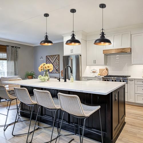 Black Farmhouse Pendant Lights Kitchen Island