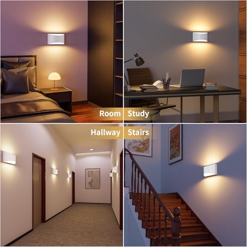 White Modern LED Wall Sconce