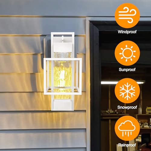 Modern Outdoor Wall Porch Lights 2 Pack (2 Count)