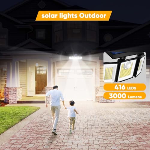 Outdoor Solar Light Motion Sensor Waterproof (4 Count)